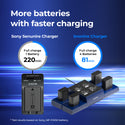 bronine MULTI BRAND 4 Port Camera Battery Charger