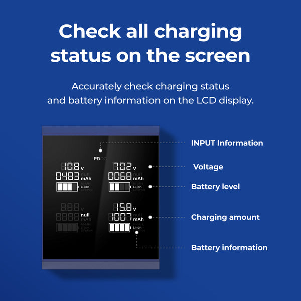 bronine MULTI BRAND 4 Port Camera Battery Charger